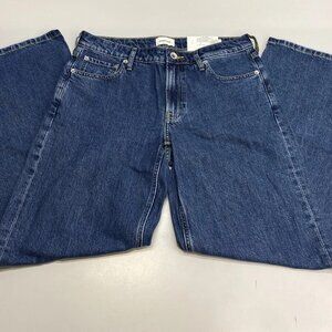 NEW EVERLANE Women’s The Low Key Low-Rise Wide-Leg Jeans – Medium Blue – Size 26